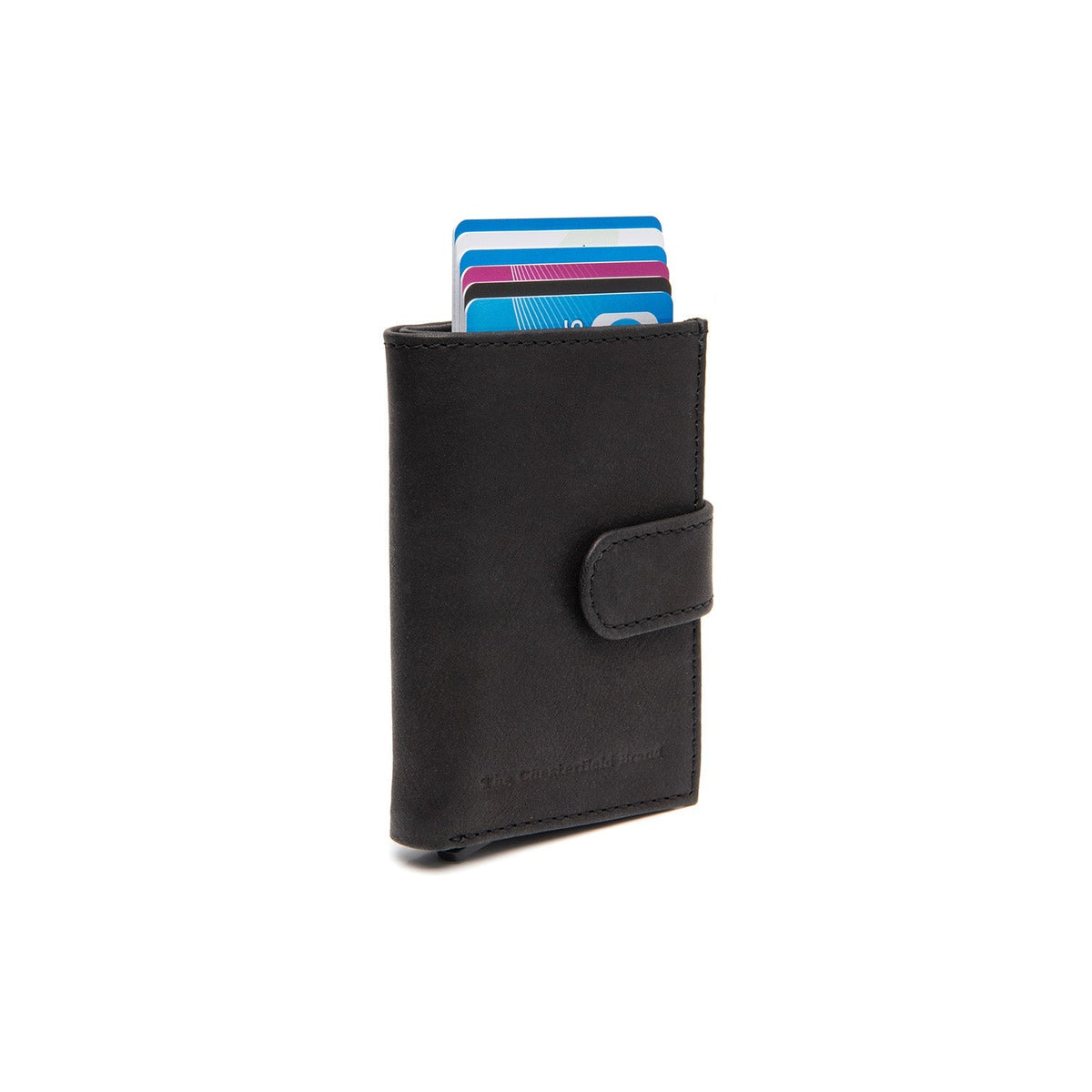 Torola Full-Grain Leather Card Holder til Kvinder in Classic 100% Full-Grain Leather - Full Exterior Front Profile View | Buy Online