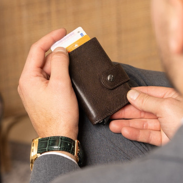 Varrano Full-Grain Leather Card Holder til Kvinder