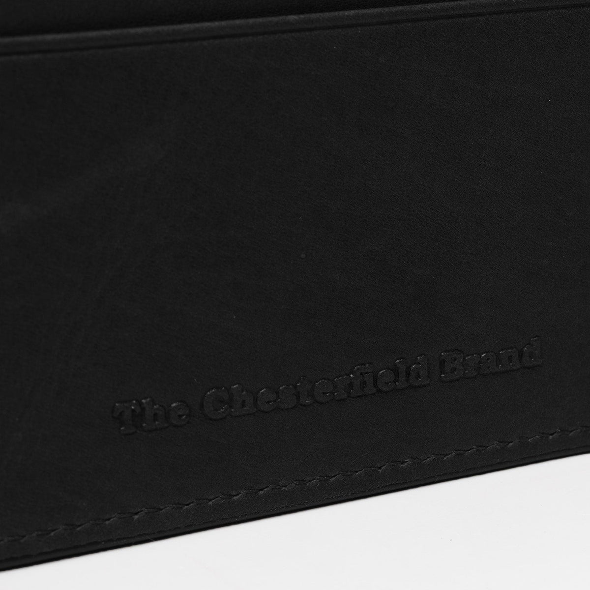 Solid Antique Brass Hardware &amp; Heavy-Duty Dual Zipper Detail on Leather Card Wallet til Kvinder