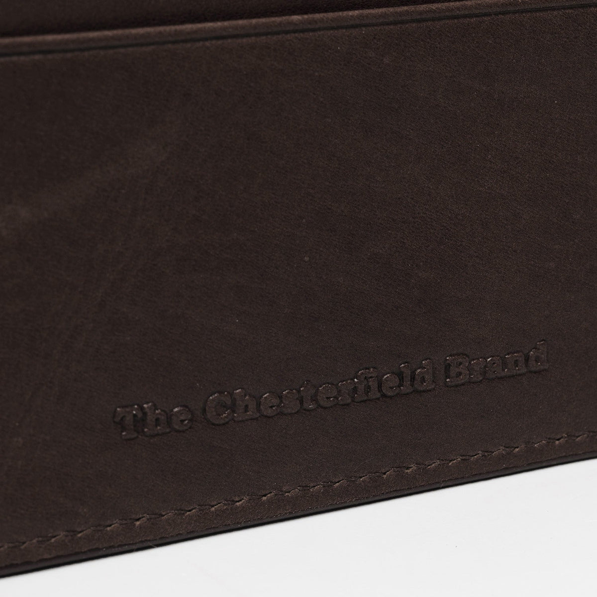 Brown Leather Card Wallet til Kvinder, detail view 1
