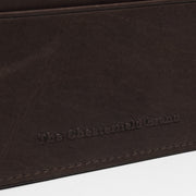 Brown Leather Card Wallet til Kvinder, detail view 1