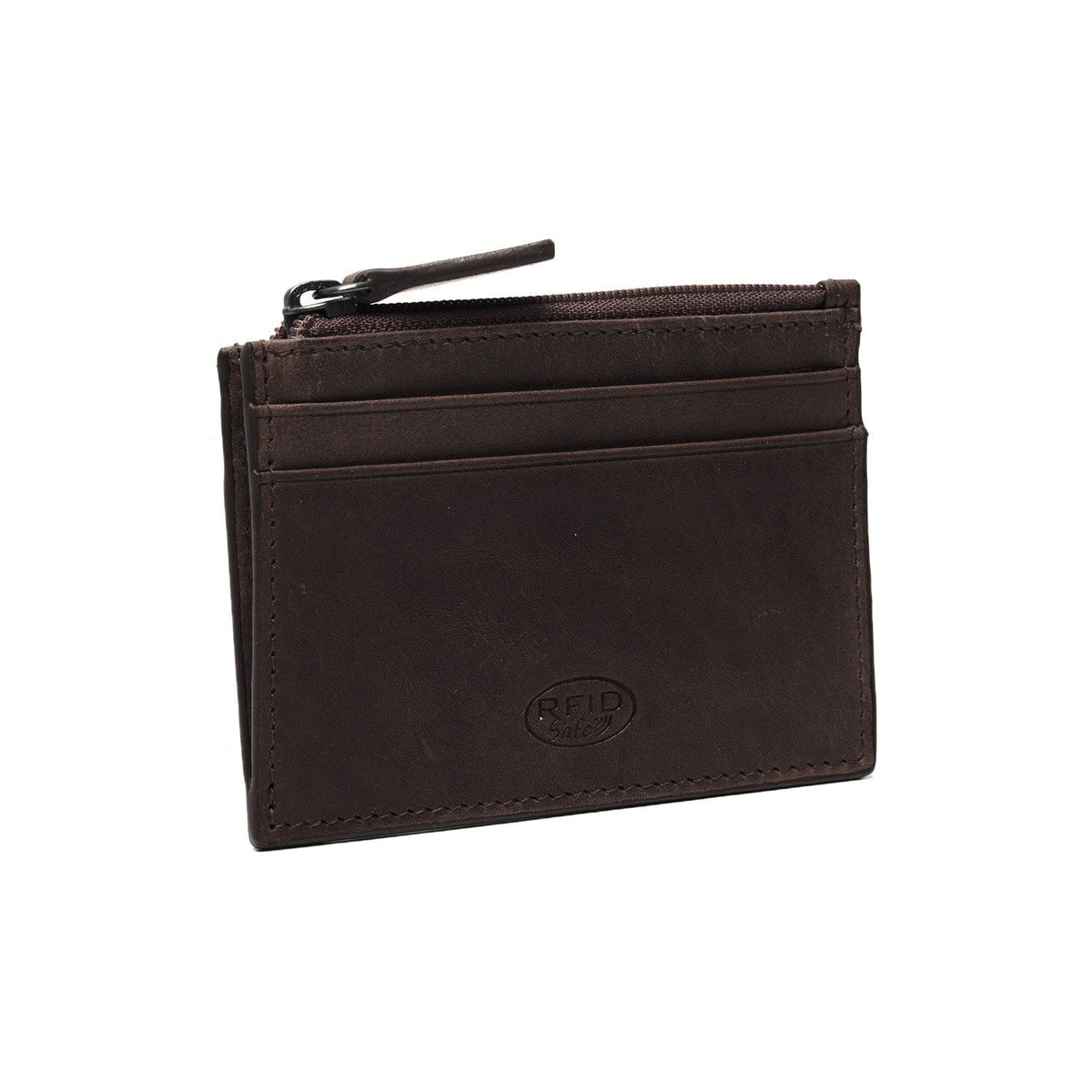 Brown Leather Card Wallet til Kvinder, detail view 4