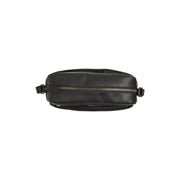 Arona Full-Grain Leather Crossbody Bag til Kvinder - Structured Side Profile Showing Gusset Depth &amp; Expansion Capacity