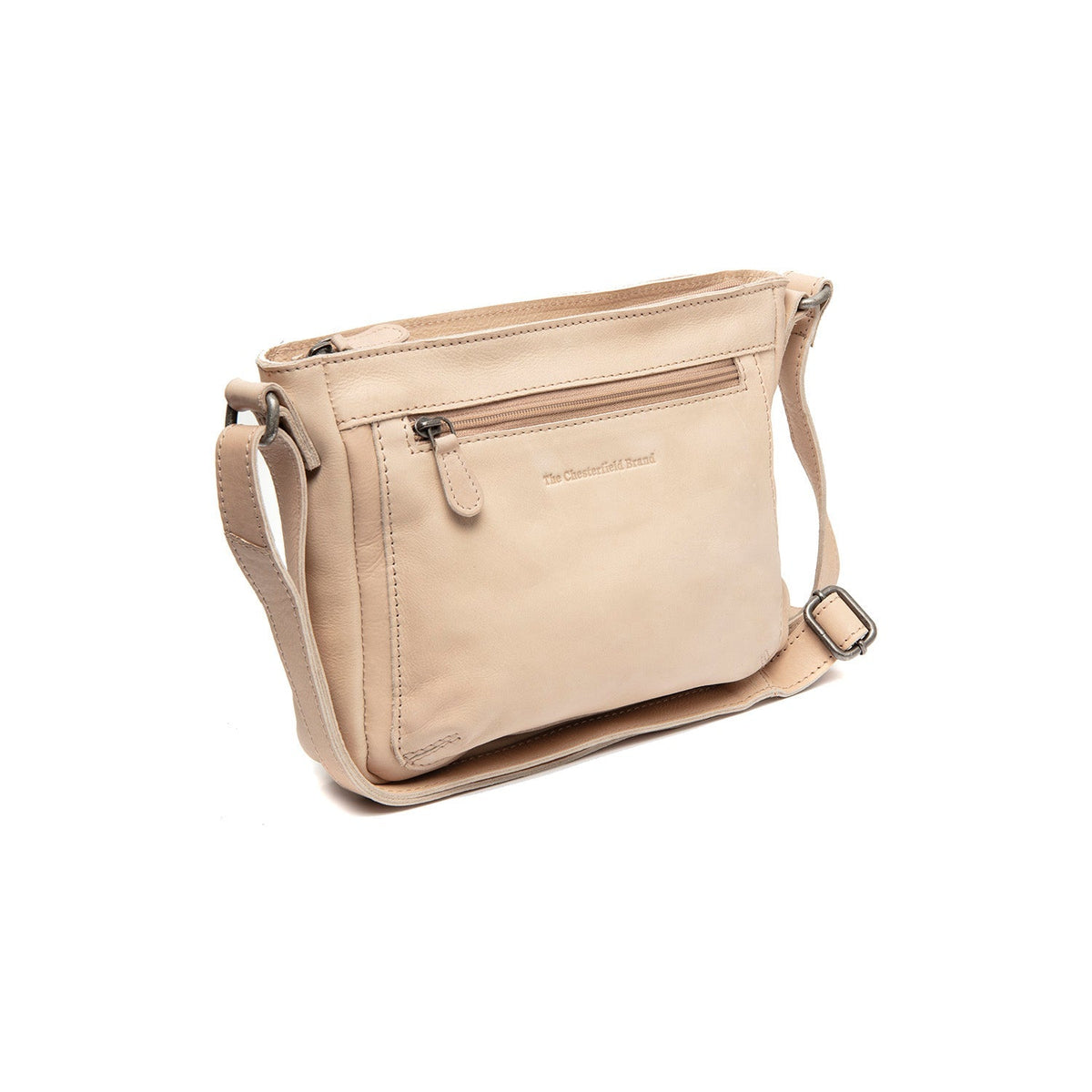 
Aston Crossbody taske i læder i klassisk 100% kernelæder - Full Exterior Forfra med skræddersyet silhuet | Køb online