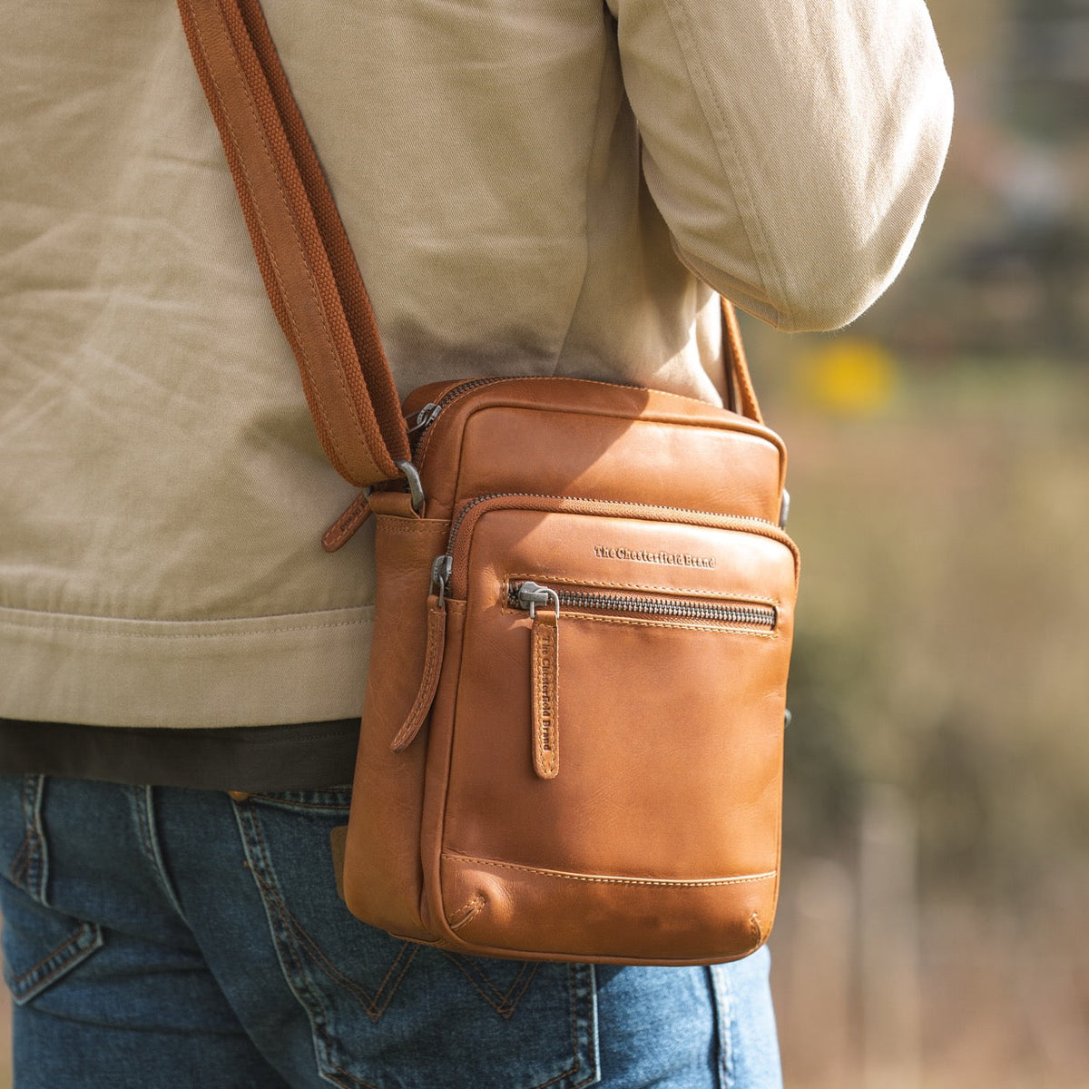 Birmingham Full-Grain Leather Crossbody Bag til Mænd – alternate product view 2