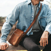 Birmingham Full-Grain Leather Crossbody Bag til Mænd – alternate product view 3