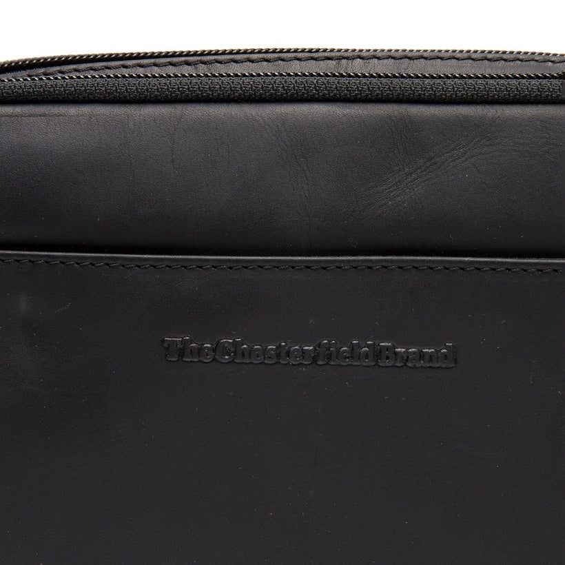 Classic 100% Full-Grain leather Bag - Rear Perspective Showing Reinforced Leather Straps & Stitching
