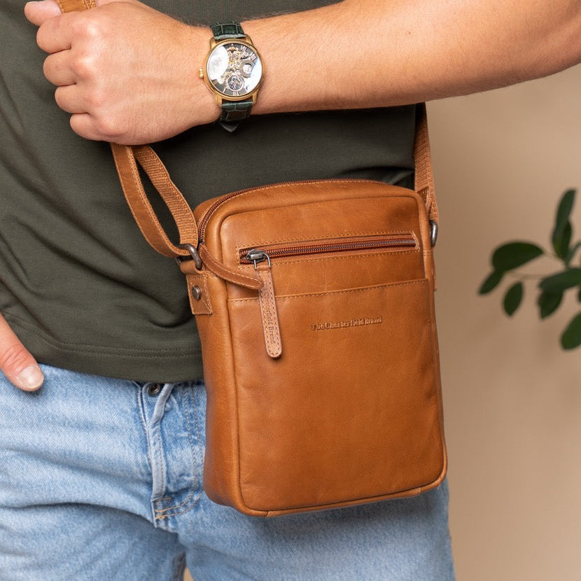 Laveno Full-Grain Leather Crossbody Bag til Mænd – alternate product view 2