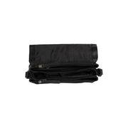 Solid Antique Brass Hardware &amp; Heavy-Duty Dual Zipper Detail on Laverton Full-Grain Leather Crossbody Bag til Kvinder