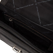 Solid Antique Brass Hardware &amp; Heavy-Duty Dual Zipper Detail on Lucca Full-Grain Leather Crossbody Bag til Kvinder