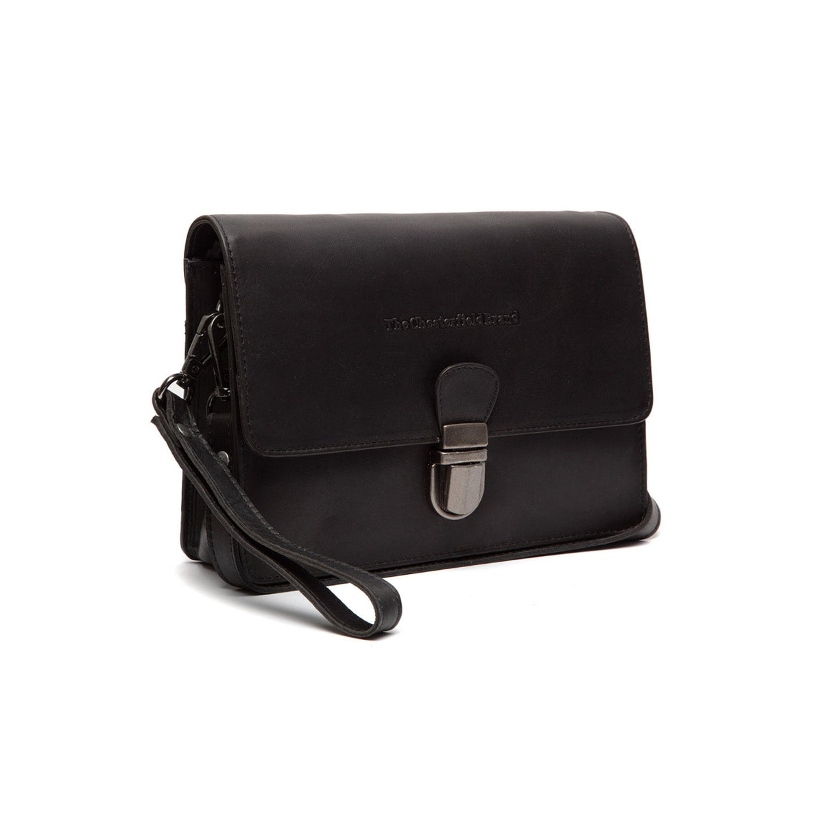 Lucca Full-Grain Leather Crossbody Bag til Kvinder in Classic 100% Full-Grain Leather - Full Exterior Front Profile View | Buy Online