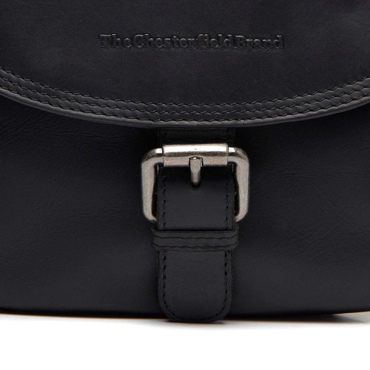
Classic 100% Full-Grain leather Bag - Bagfra med forstærkede læderremme og syninger