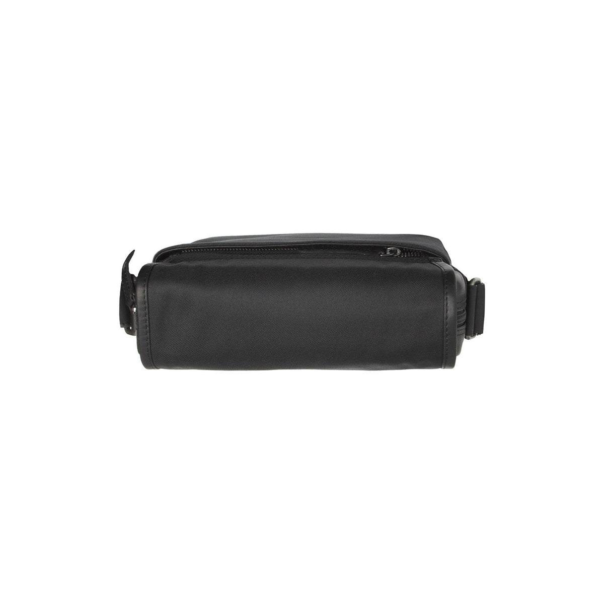 Mikeli Full-Grain Leather Crossbody Bag til Kvinder - Structured Side Profile Showing Gusset Depth &amp; Expansion Capacity