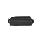 Mikeli Full-Grain Leather Crossbody Bag til Kvinder - Structured Side Profile Showing Gusset Depth &amp; Expansion Capacity