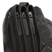 Millie Full-Grain Leather Crossbody Bag til Kvinder - Structured Side Profile Showing Gusset Depth &amp; Expansion Capacity