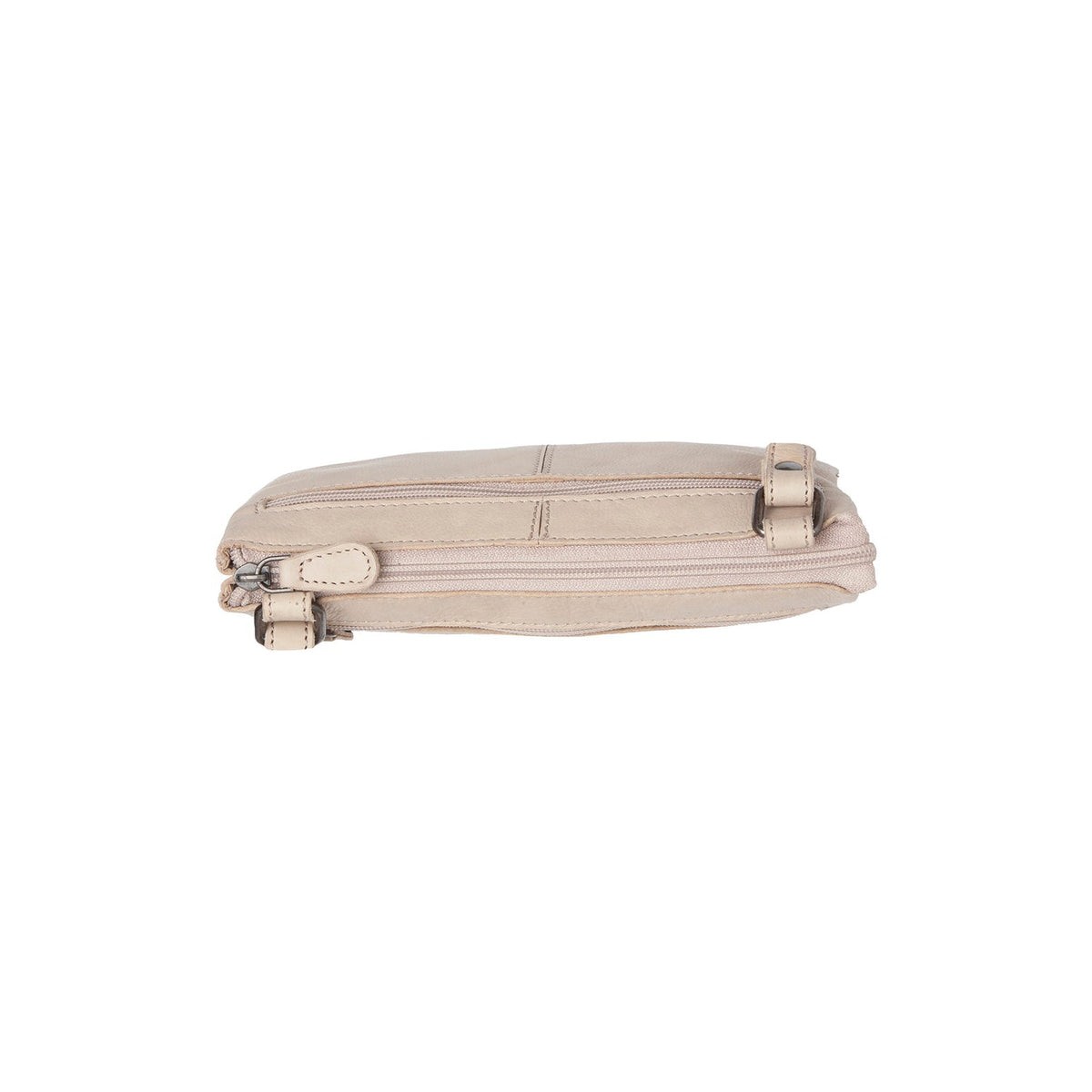 Osaka Full-Grain Leather Crossbody Bag til Kvinder - Structured Side Profile Showing Gusset Depth &amp; Expansion Capacity