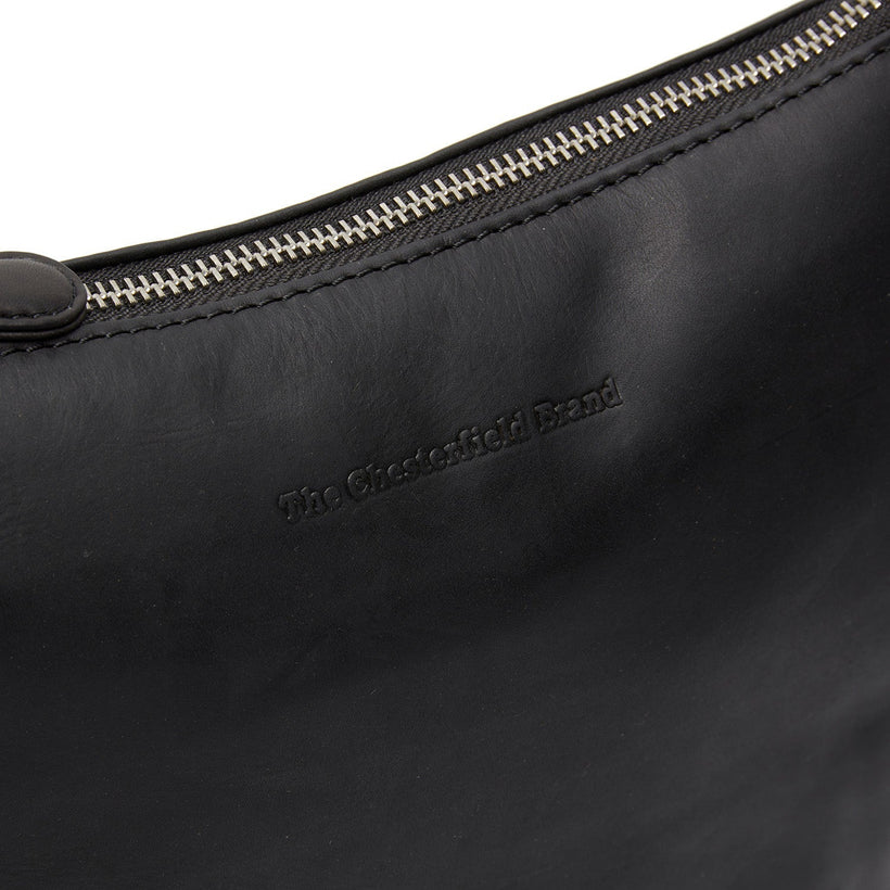 Red 100% Full-Grain leather Bag - Rear Perspective Showing Reinforced Leather Straps & Stitching
