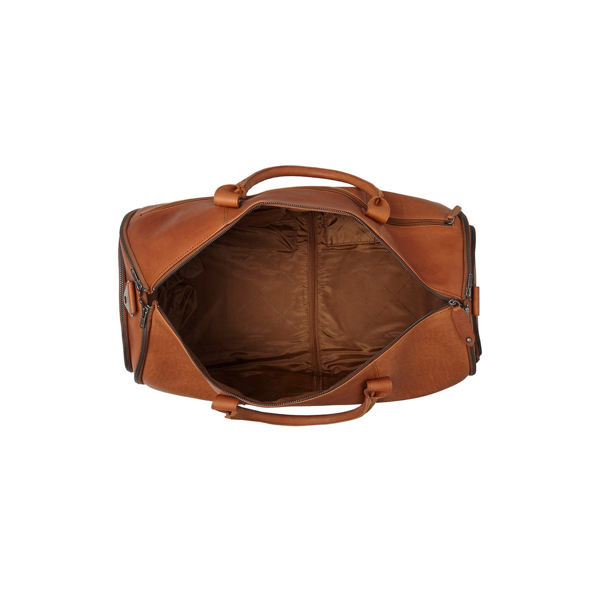 Cognac Leather Garment Bag Finlay til Kvinder, detail view 4