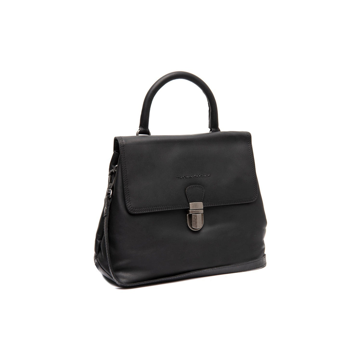 Angera Full-Grain Leather Handbag til Kvinder in Classic 100% Full-Grain Leather - Front Profile View &amp; Tailored Silhouette | Buy Online