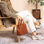 Garda Full-Grain Leather Handbag til Kvinder – alternate product view 3