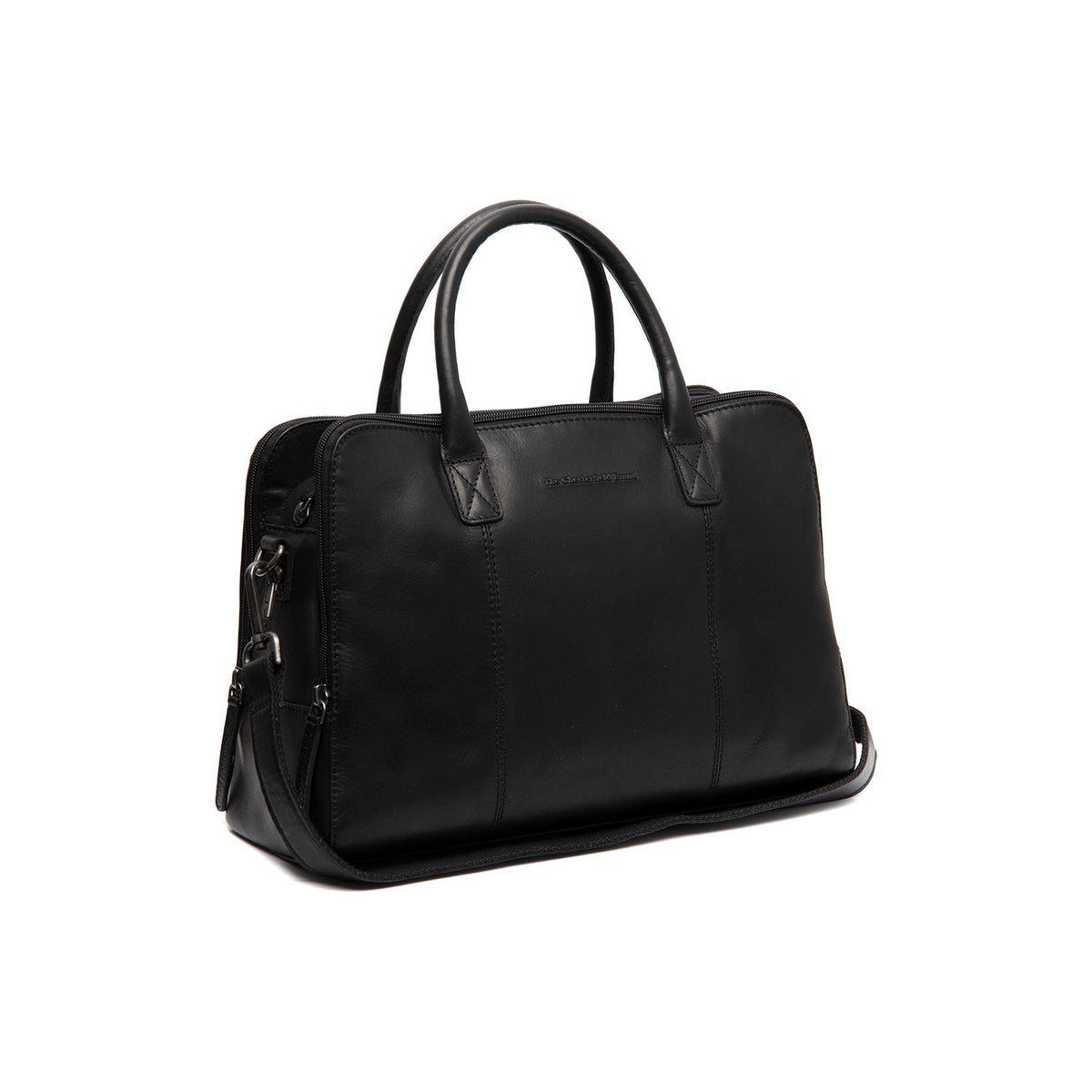 Layton Full-Grain Leather Handbag til Kvinder in Classic 100% Full-Grain Leather - Front Profile View &amp; Tailored Silhouette | Buy Online