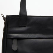 Classic 100% Full-Grain leather Goods - Back View Showing Tailored Shoulder Fit &amp; Clean Hemline