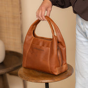 Lunera Full-Grain Leather Handbag til Kvinder – alternate product view 2