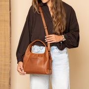 Lunera Full-Grain Leather Handbag til Kvinder – alternate product view 3