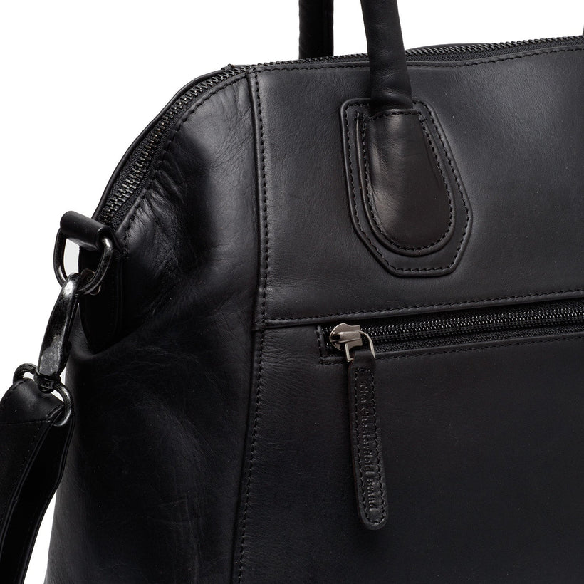 Marsala Full-Grain Leather Handbag til Kvinder