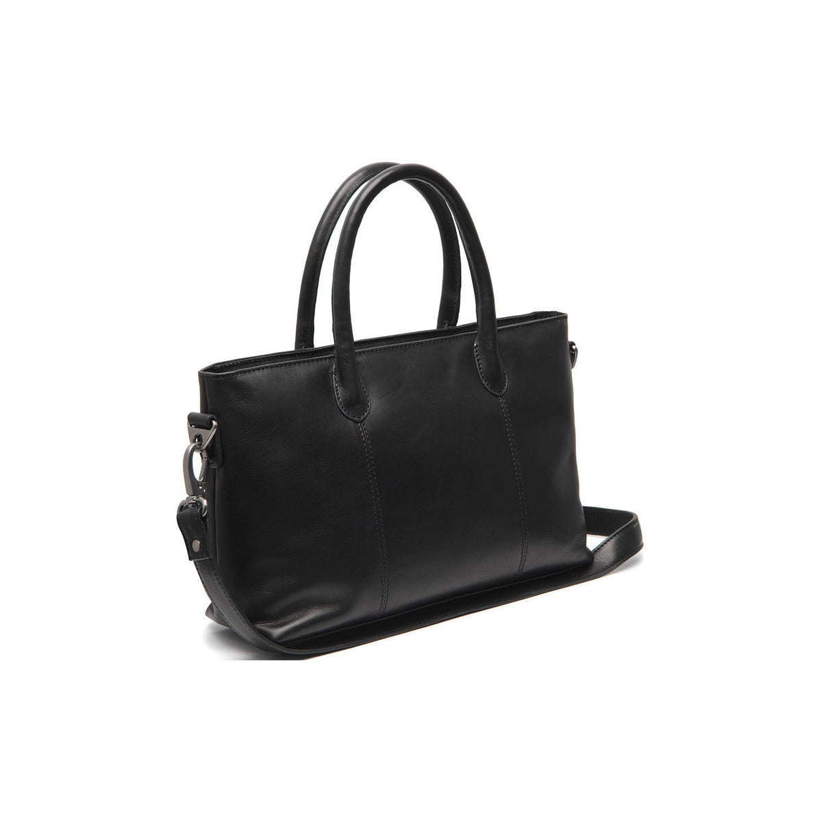 Pergamino Full-Grain Leather Handbag til Kvinder in Classic 100% Full-Grain Leather - Front Profile View &amp; Tailored Silhouette | Buy Online