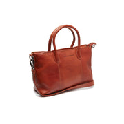 Tailored Rib Cuffs &amp; Hem Craftsmanship Construction Detail on Pergamino Full-Grain Leather Handbag til Kvinder