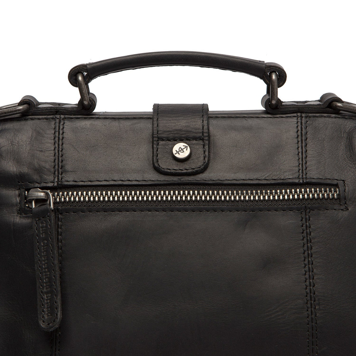Rachael Full-Grain Leather Handbag til Kvinder - Lateral Side Profile View Showing Sleeve Cut &amp; Athletic Taper Fit