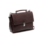 Tailored Rib Cuffs &amp; Hem Craftsmanship Construction Detail on Renata Full-Grain Leather Handbag til Kvinder