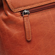 Cognac Leather Handbag Renata, detail view 4