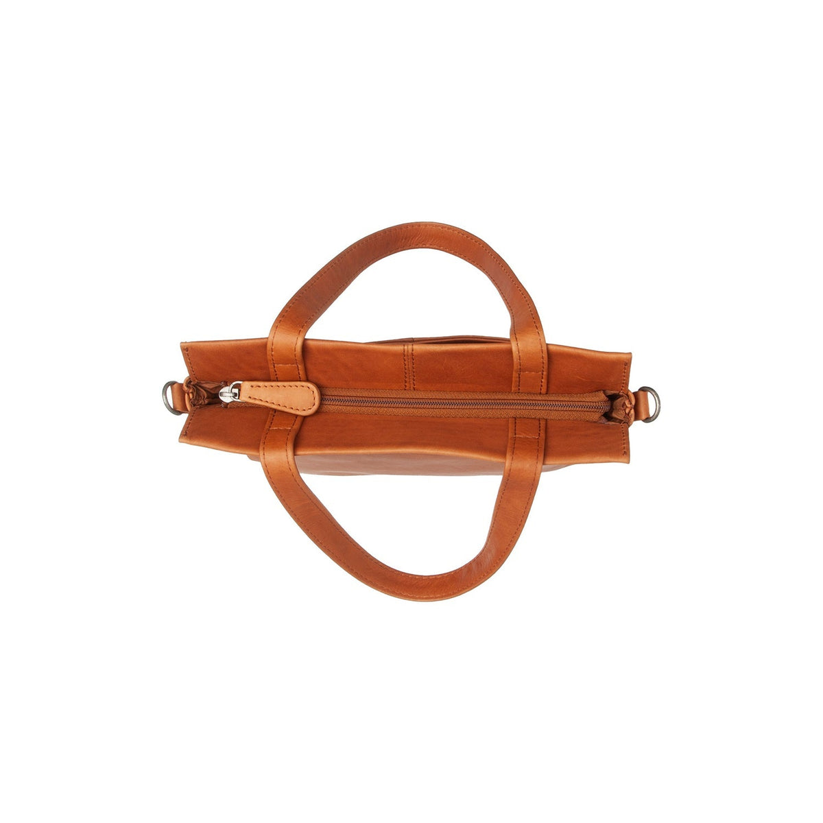 Rivington Full-Grain Leather Handbag til Kvinder - Lateral Side Profile View Showing Sleeve Cut &amp; Athletic Taper Fit