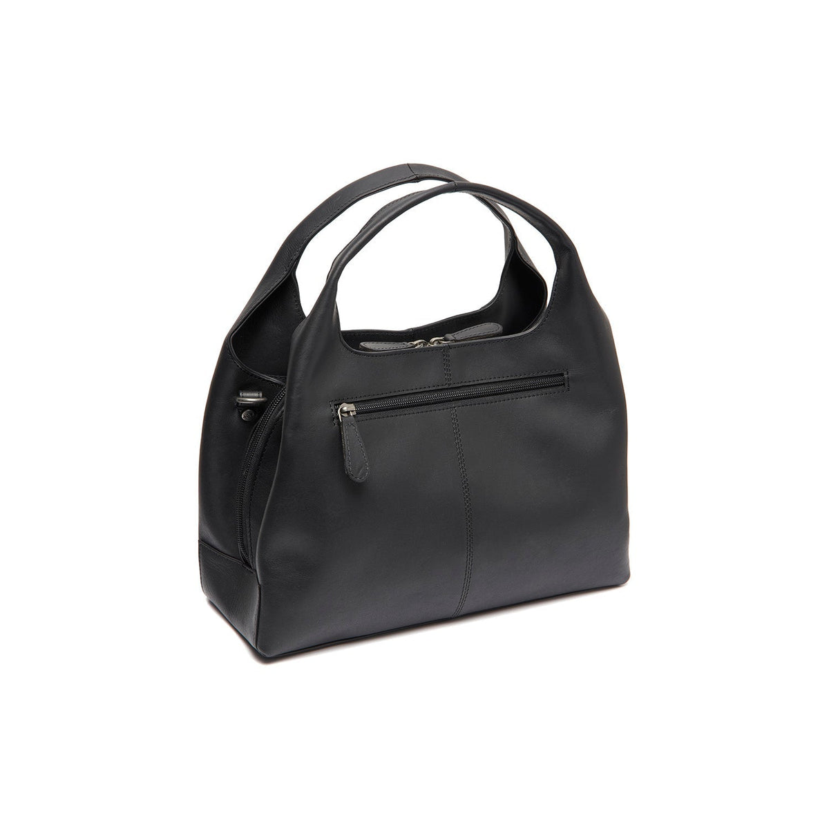 Styled Fit Perspective of Salina Full-Grain Leather Handbag til Kvinder on Model - Natural Daylight Drape