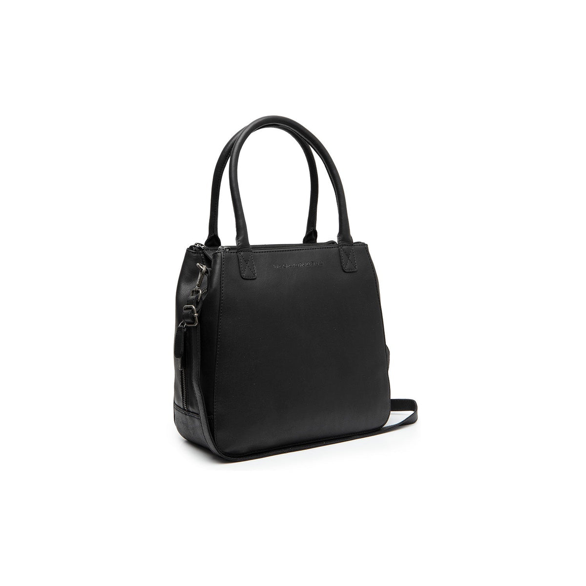 Solvin Full-Grain Leather Handbag til Kvinder in Classic 100% Full-Grain Leather - Front Profile View &amp; Tailored Silhouette | Buy Online