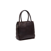 Tailored Rib Cuffs &amp; Hem Craftsmanship Construction Detail on Solvin Full-Grain Leather Handbag til Kvinder