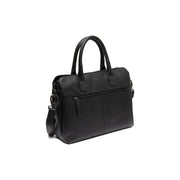 Tailored Rib Cuffs &amp; Hem Craftsmanship Construction Detail on Valmonte Full-Grain Leather Handbag til Kvinder