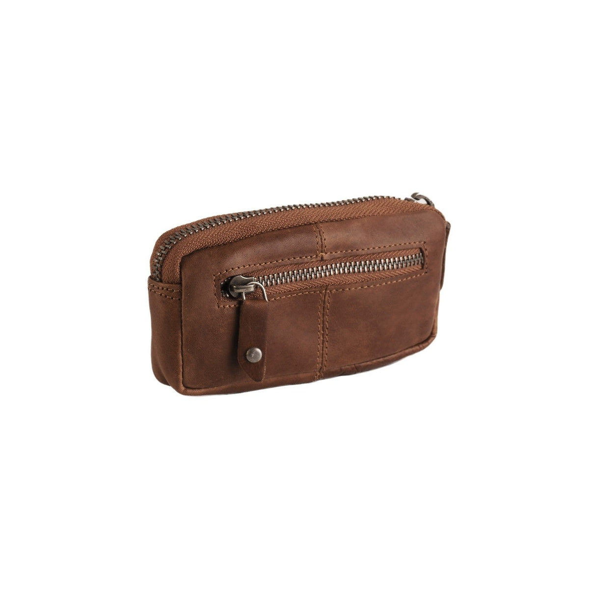 
Cognac Leather Key Case Corey, detail view 3