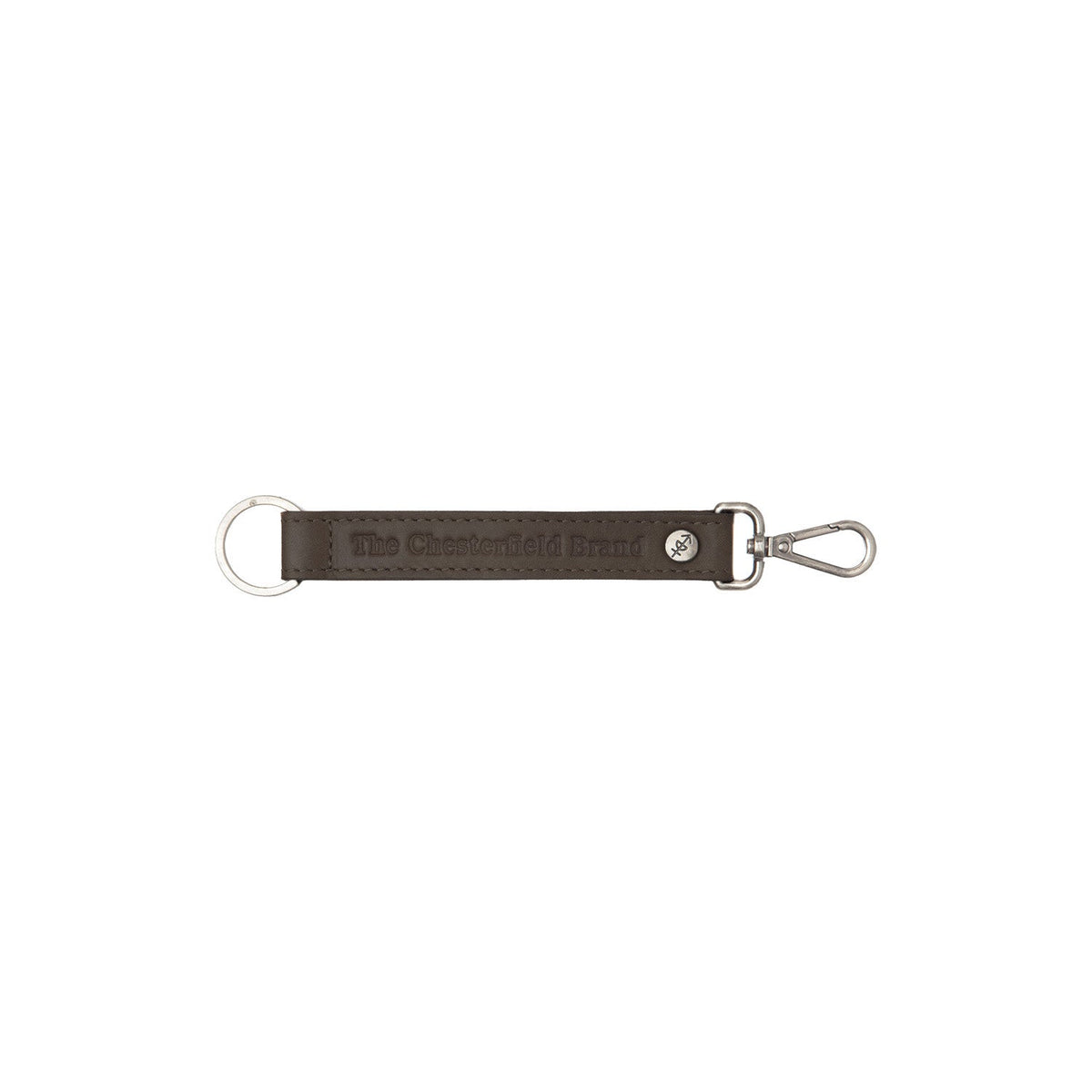 Leather Key Ring til Kvinder in Classic 100% Full-Grain Leather - Front Profile View &amp; Tailored Silhouette | Buy Online