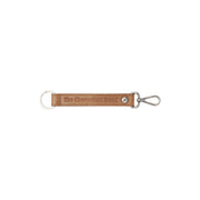 Leather Key Ring Cognac til Kvinder in Cognac 100% Full-Grain Leather - Front Profile View &amp; Tailored Silhouette | Buy Online
