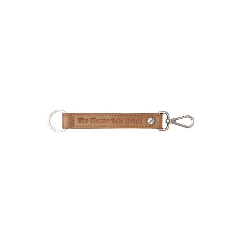 Leather Key Ring Cognac til Kvinder