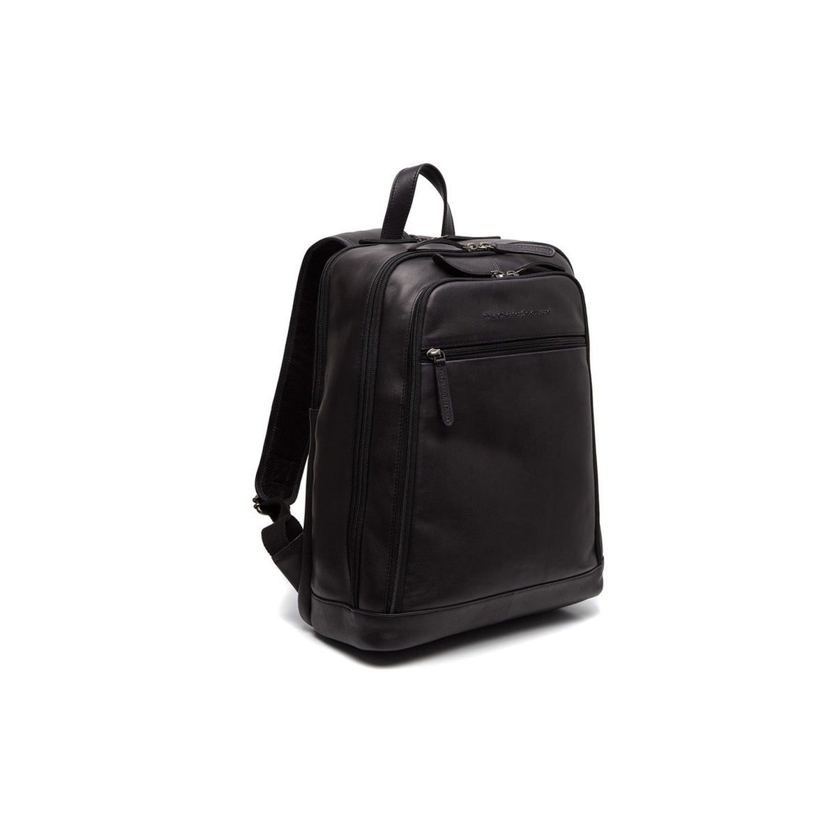 Detroit Full-Grain Leather Laptop Backpack til Kvinder in Classic 100% Full-Grain Leather - Full Exterior Front Profile View | Buy Online
