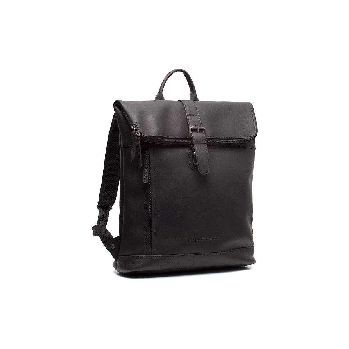 Larsson Full-Grain Leather Laptop Backpack til Kvinder in Classic 100% Full-Grain Leather - Full Exterior Front Profile View | Buy Online