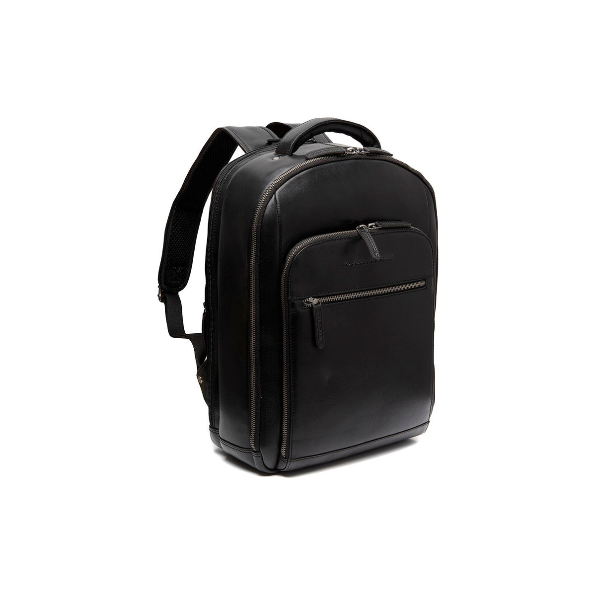 Maggiore Full-Grain Leather Laptop Backpack til Mænd in Classic 100% Full-Grain Leather - Full Exterior Front Profile View | Buy Online