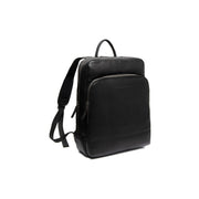 Nicola Full-Grain Leather Laptop Backpack til Kvinder in Classic 100% Full-Grain Leather - Full Exterior Front Profile View | Buy Online