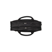 Solid Antique Brass Hardware &amp; Heavy-Duty Dual Zipper Detail on Boston Full-Grain Leather Laptop Bag til Mænd