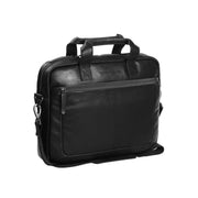 Calvi Full-Grain Leather Laptop Bag til Kvinder in Classic 100% Full-Grain Leather - Full Exterior Front Profile View | Buy Online