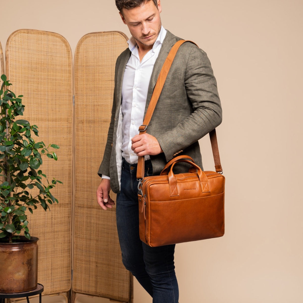 
Frazer Computertaske i læder – alternate product view 3